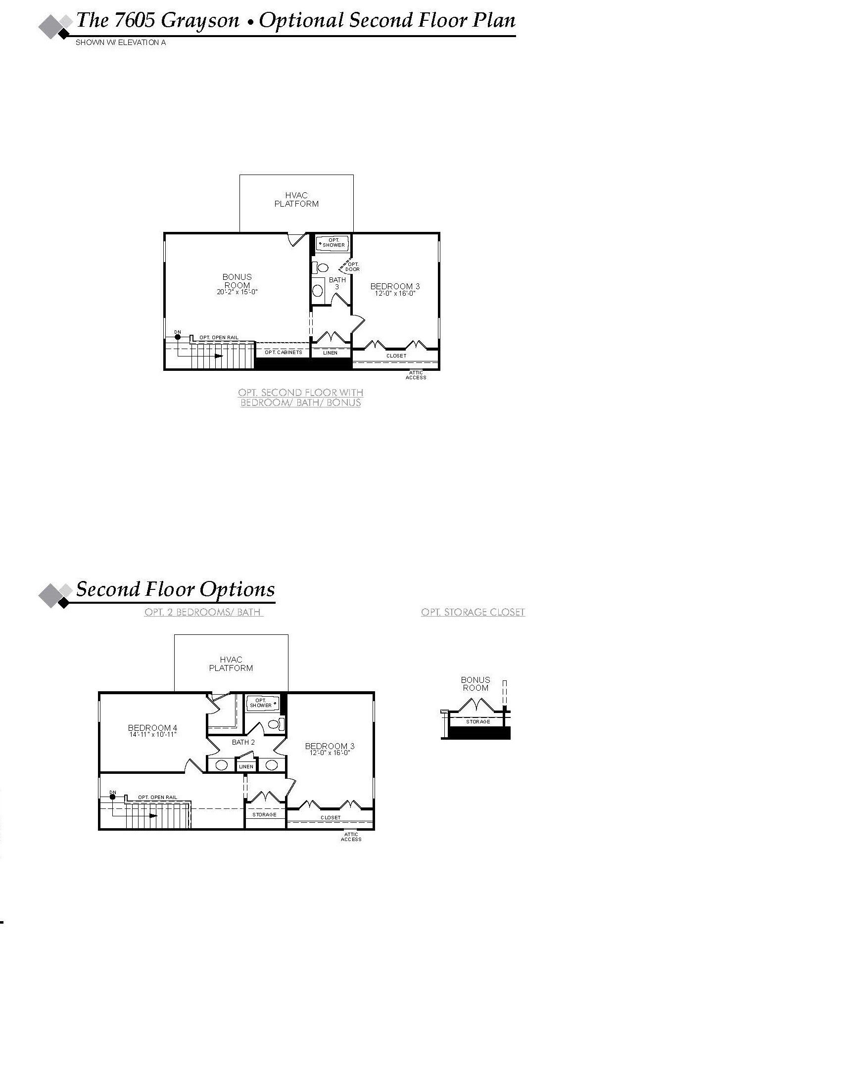 Grayson Floor Plan Heritage 55+ Community Eastwood Homes